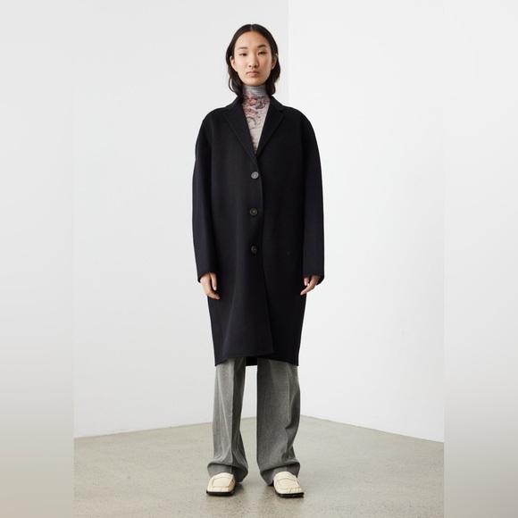 Acne Studios Single-Breasted Wool Coat - Women’s Size 36 (US4) - Picture 3 of 9